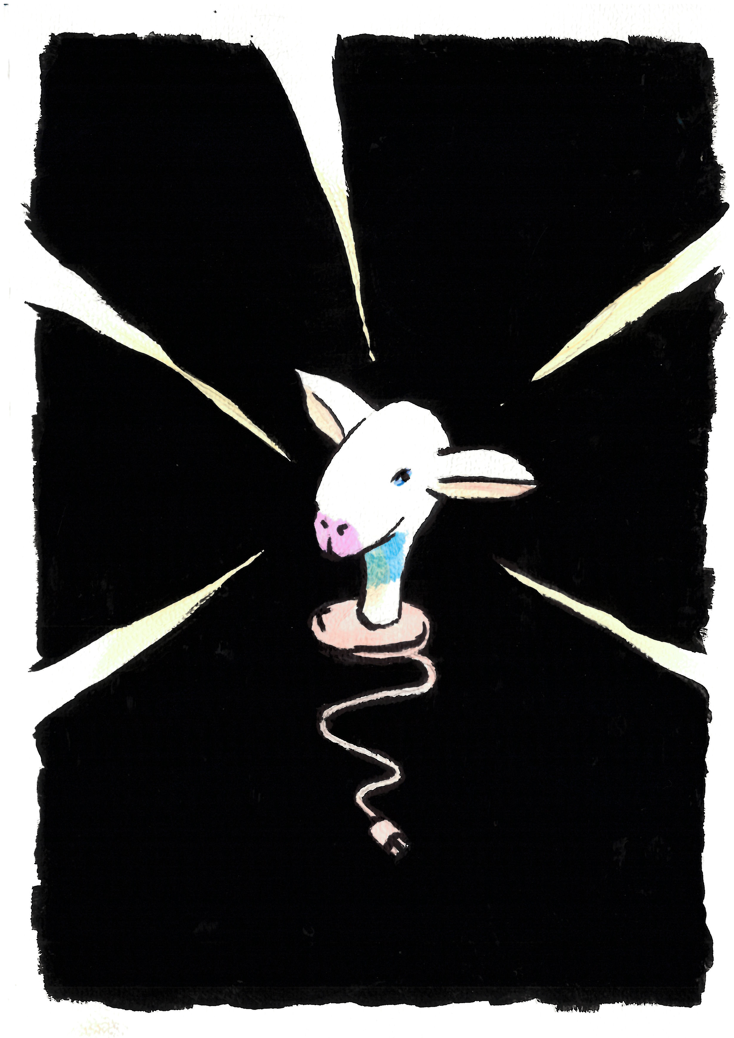 Lambp shining in the dark